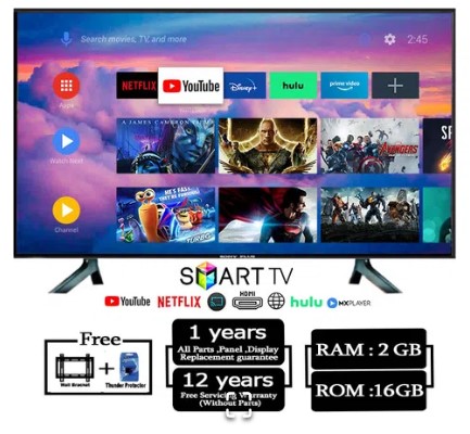 Sony Plus 24 Inch Smart Android Wi-Fi HD Led 4k TV 1GB-8GB - Image 3