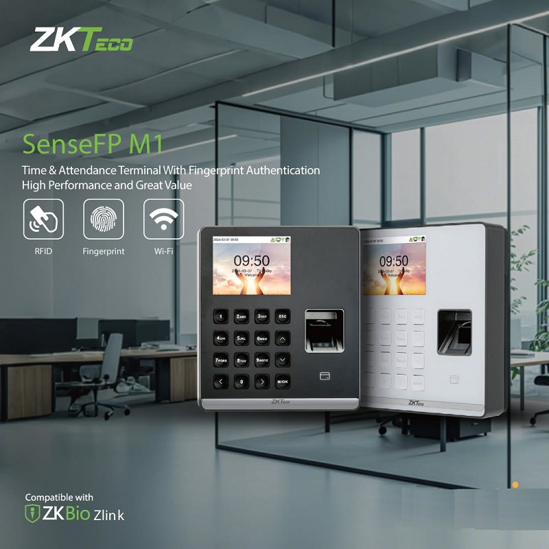 ZKTeco SenseFP M1 Time Attendance & Access Control Terminal